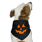 Jack O' Lantern Dog Bandana - black