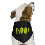 Boo! Dog Bandana - black