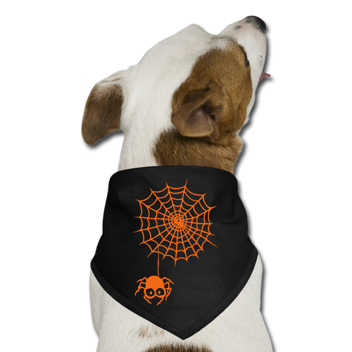 Spider Pet Bandana - black